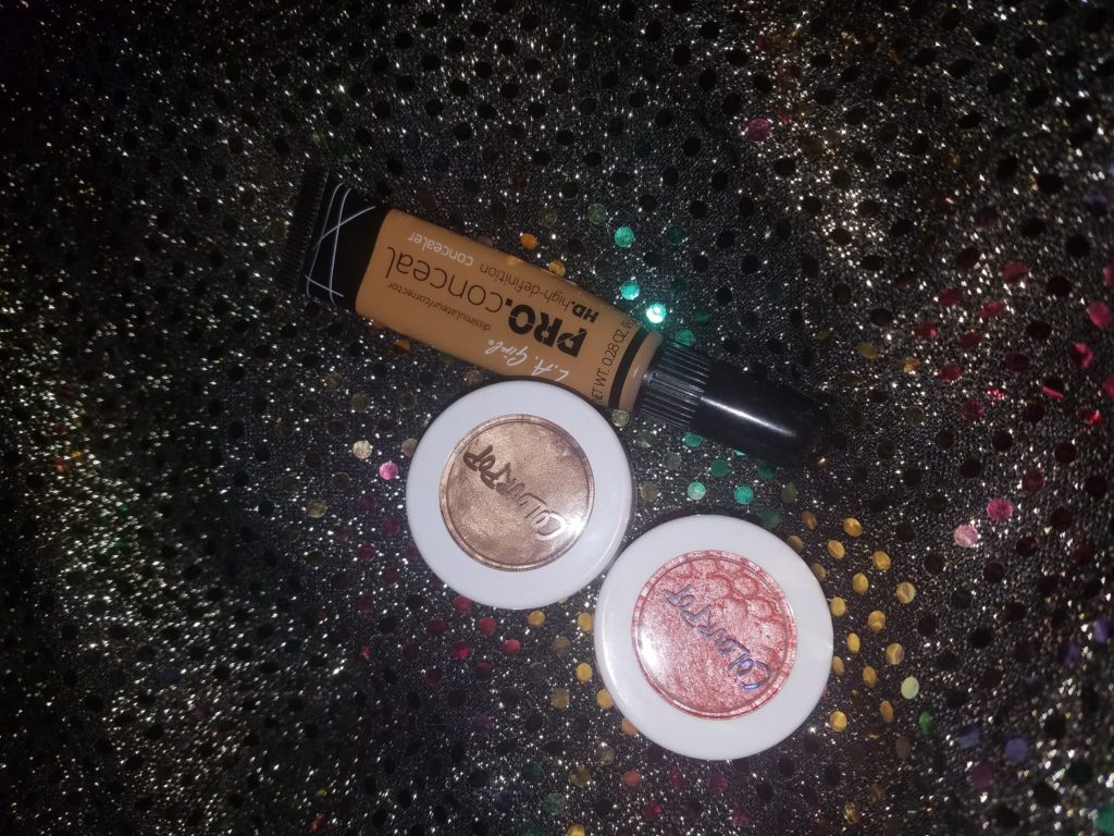 colourpop eyeshadow lagirl concealer